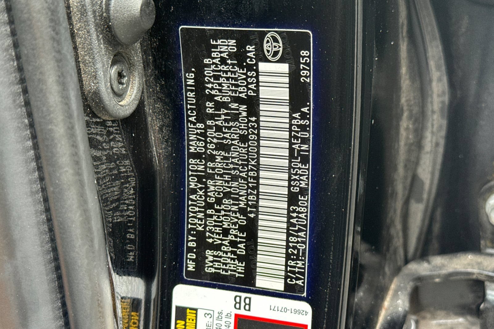 Used 2019 Toyota Avalon Limited w/ Advanced Safety Package FWD image 29