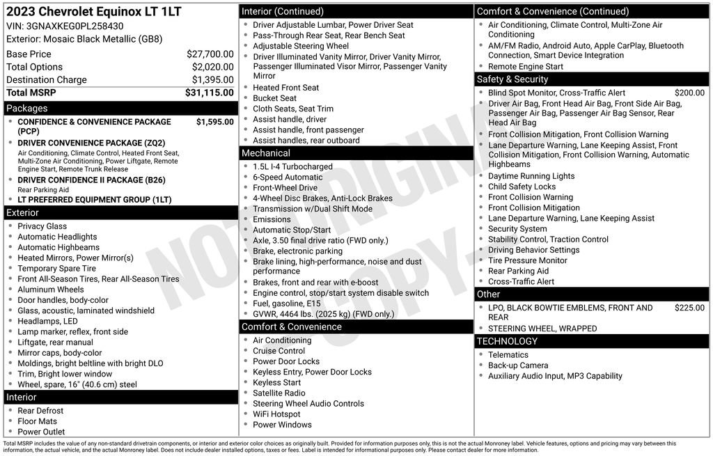 Used 2023 Chevrolet Equinox LT FWD image 39