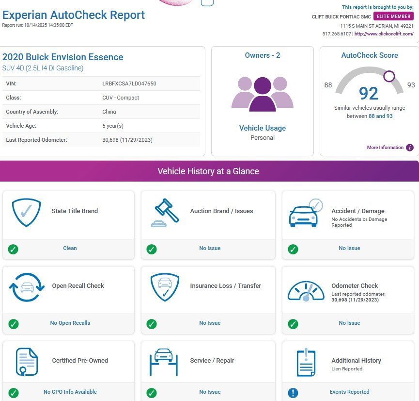 Used 2020 Buick Envision Essence image 3