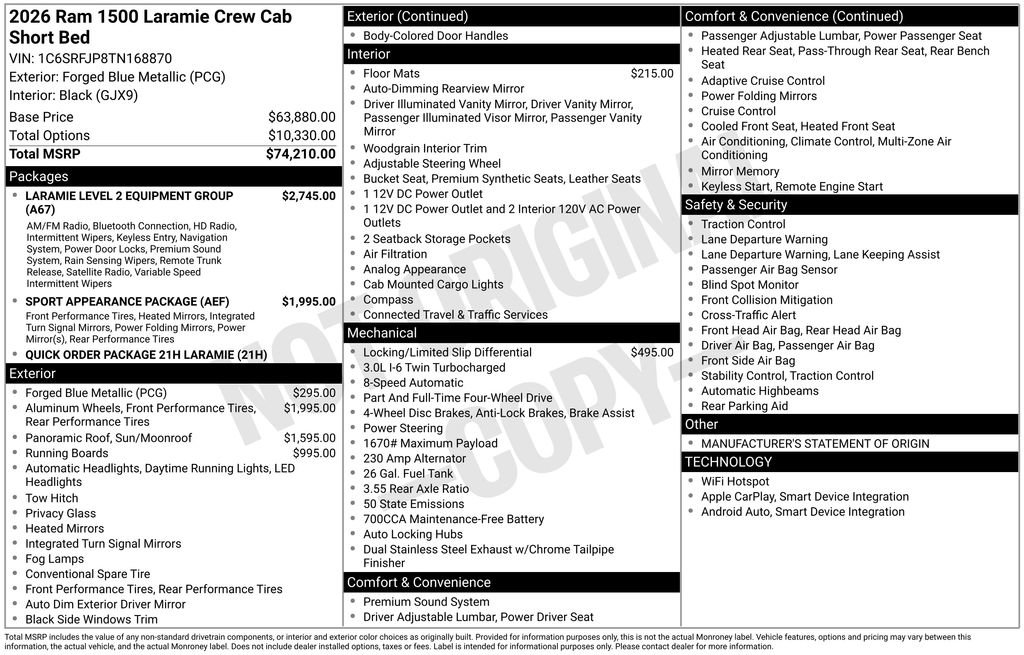 New 2026 RAM 1500 Laramie image 20