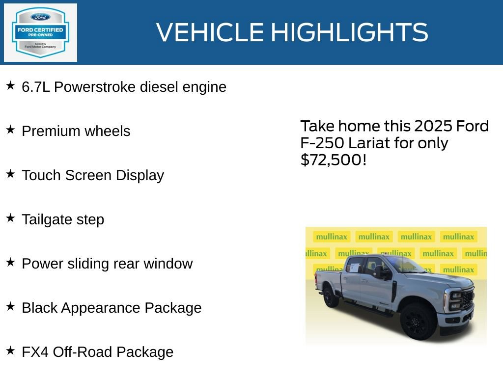 Certified 2025 Ford F250 Lariat w/ Lariat Ultimate Package AWD/4WD image 21