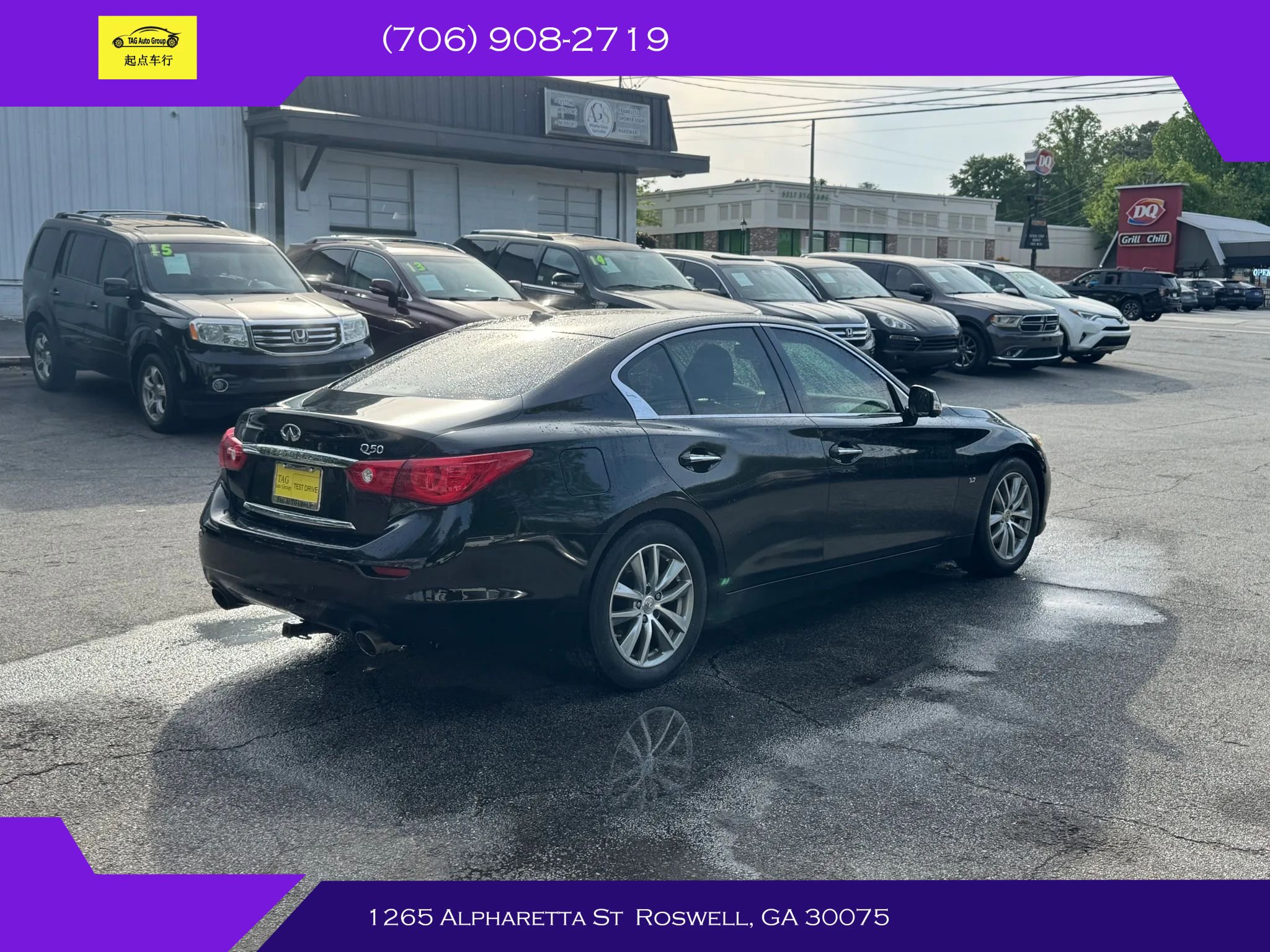 Used 2014 INFINITI Q50 Premium w/ Deluxe Touring Package RWD image 4