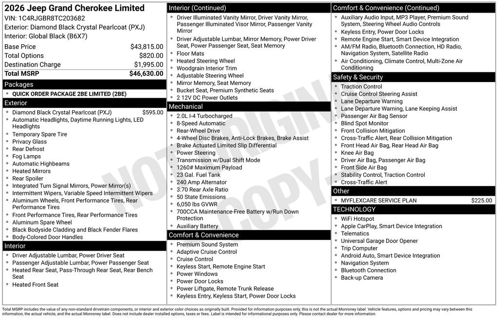 New 2026 Jeep Grand Cherokee Limited RWD image 9