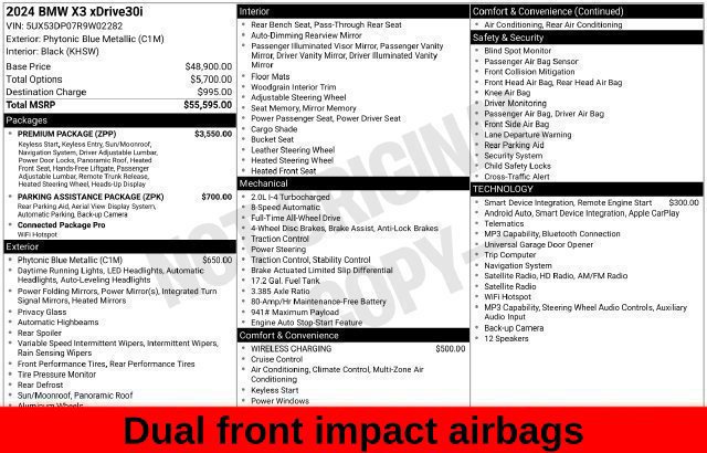 Used 2024 BMW X3 xDrive30i w/ Premium Package AWD/4WD image 41