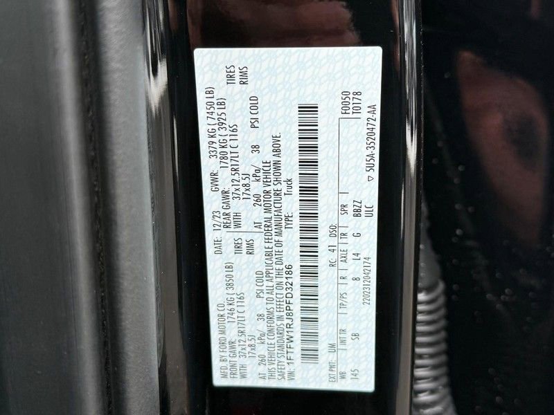 Certified 2023 Ford F150 Raptor w/ Equipment Group 802A Raptor R image 23