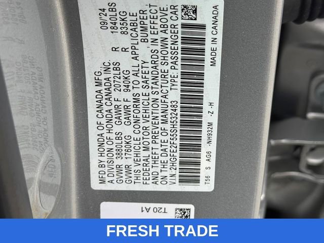 Certified 2025 Honda Civic Sport image 29
