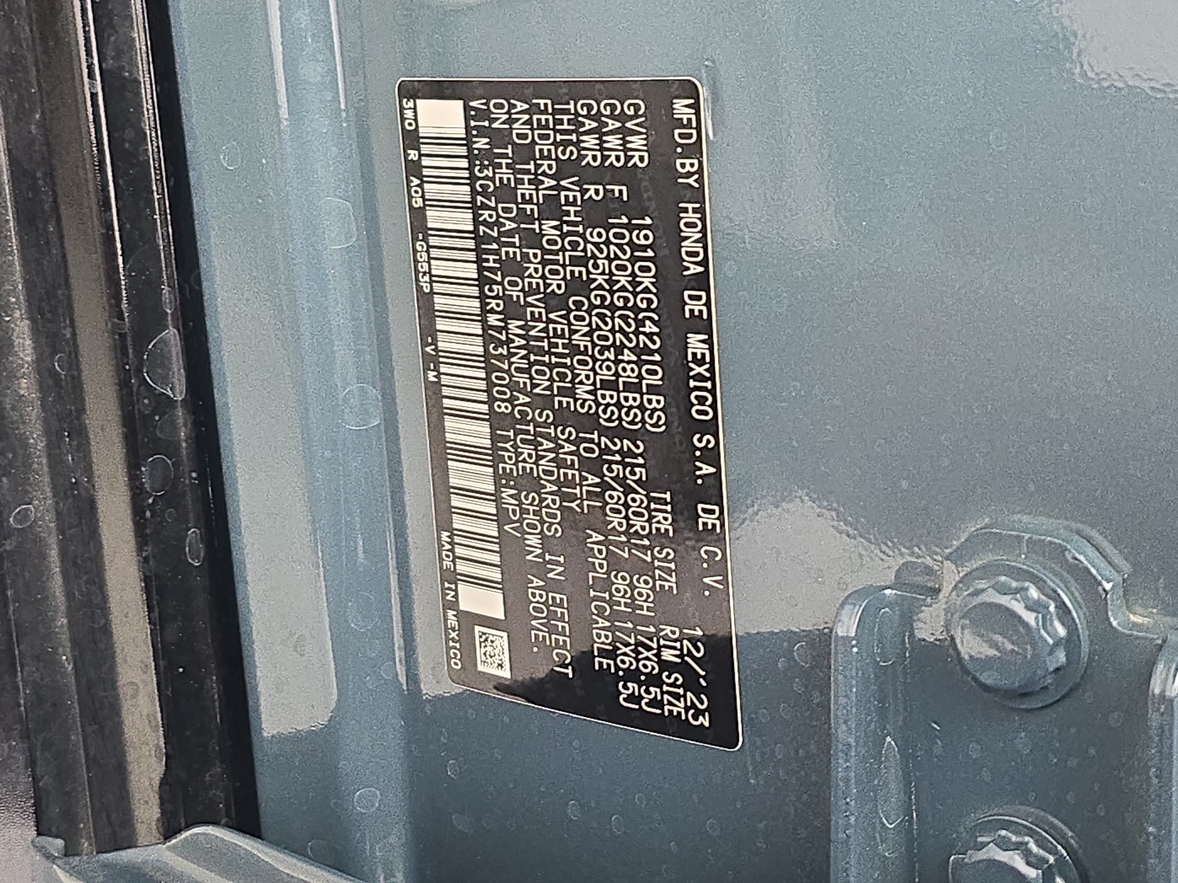Used 2024 Honda HR-V EX-L image 34