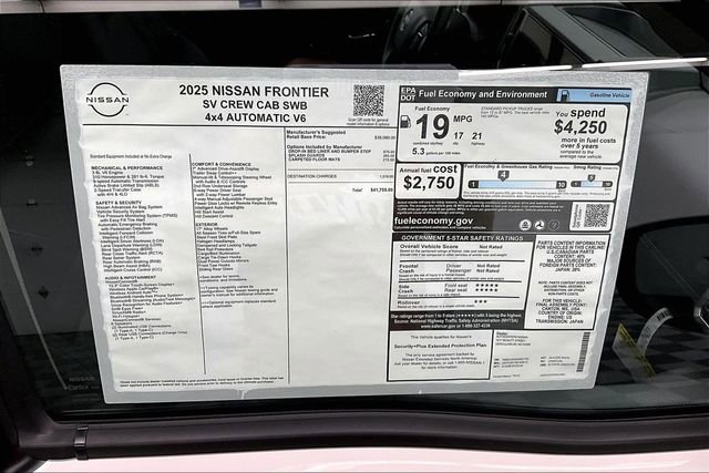 New 2025 Nissan Frontier SV image 38