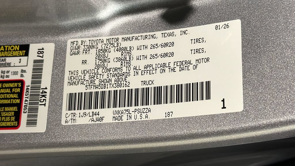 Used 2026 Toyota Tundra 1794 Edition AWD/4WD image 34
