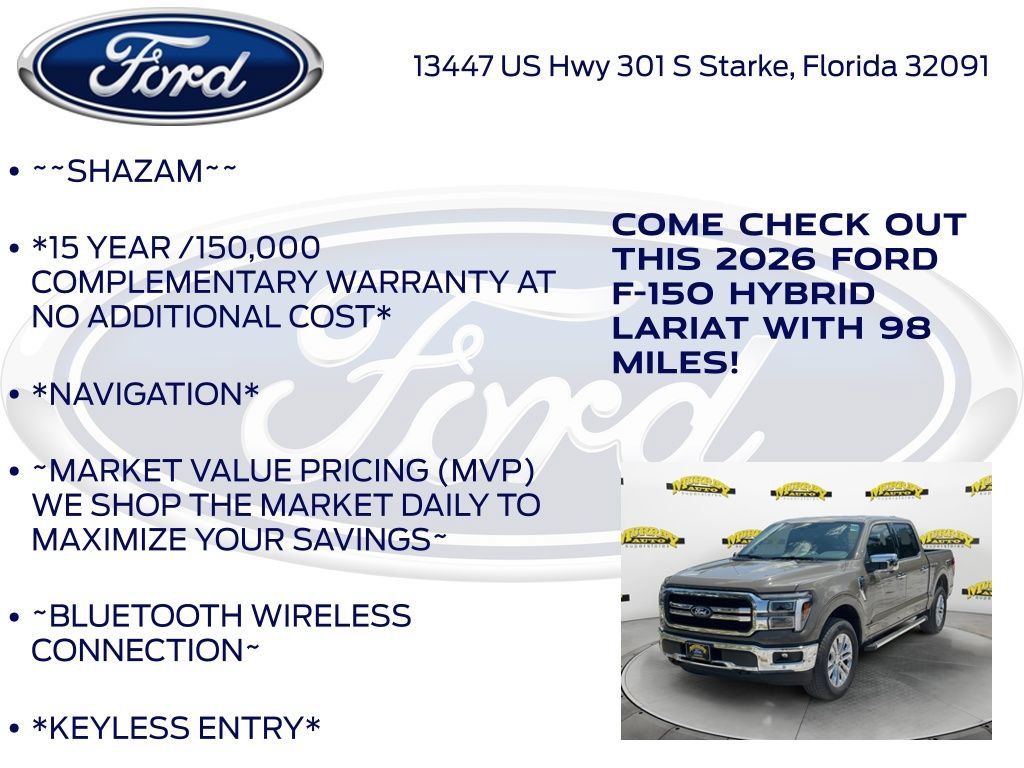 New 2026 Ford F150 Lariat w/ Equipment Group 501A Mid AWD/4WD image 5