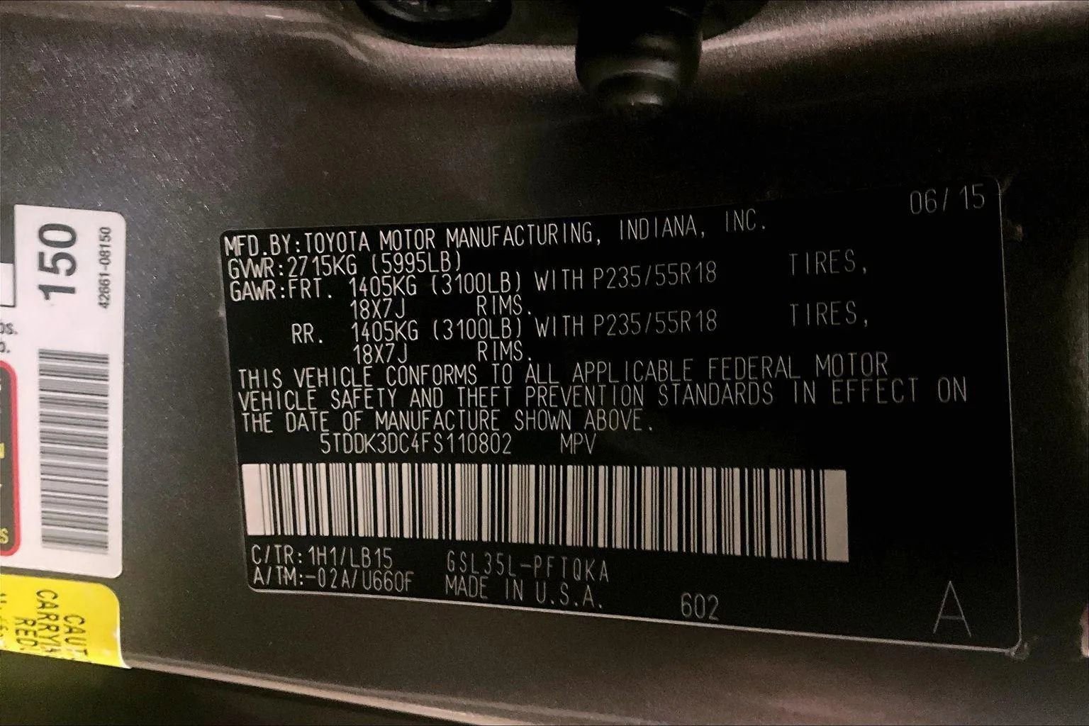 Used 2015 Toyota Sienna Limited Premium image 35