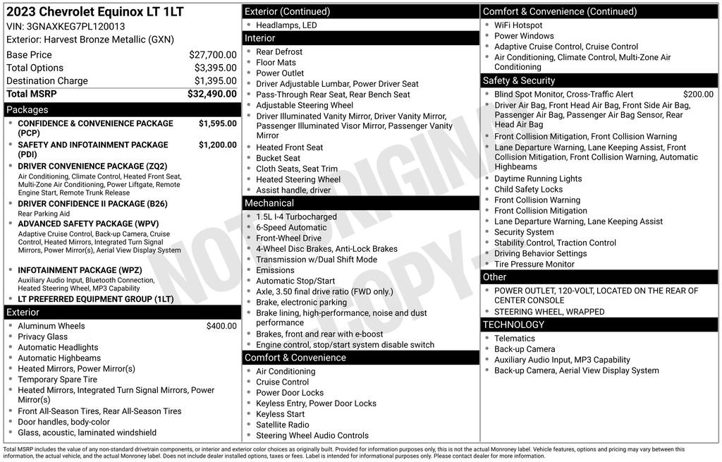 Used 2023 Chevrolet Equinox LT FWD image 55