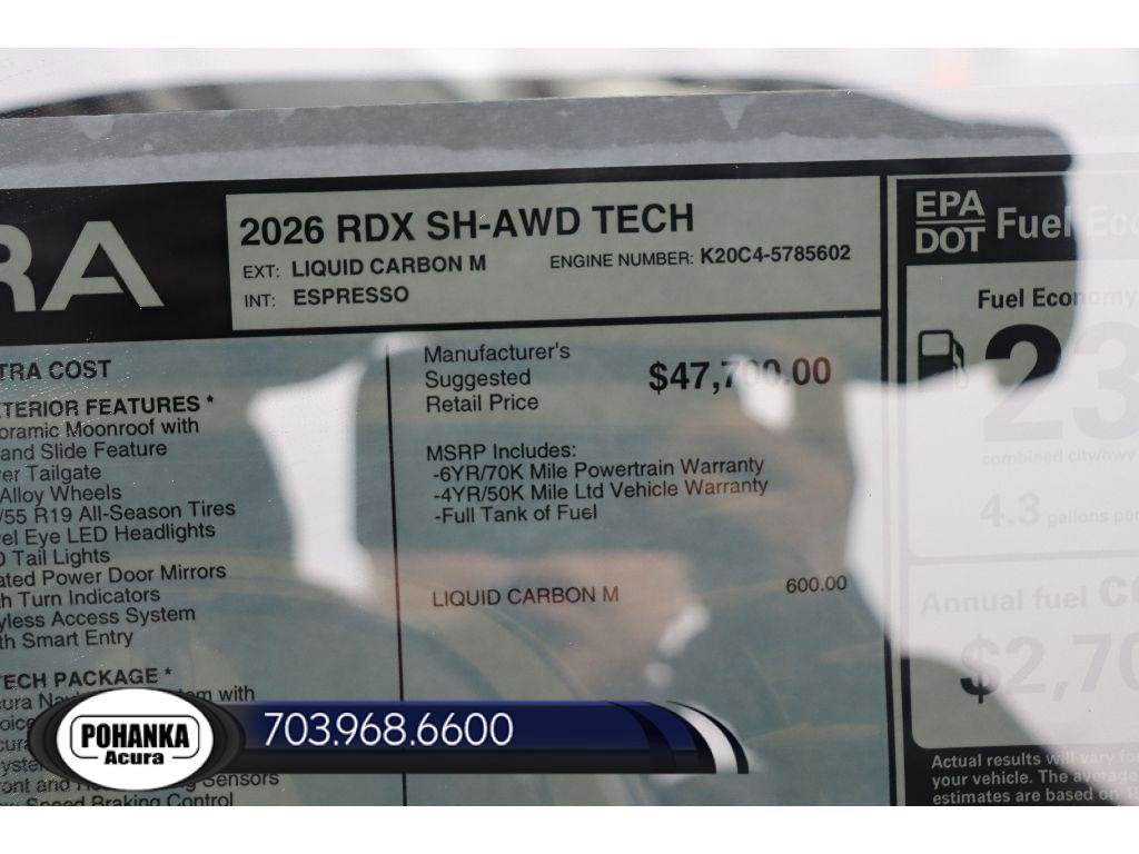 New 2026 Acura RDX w/ Technology Package image 41