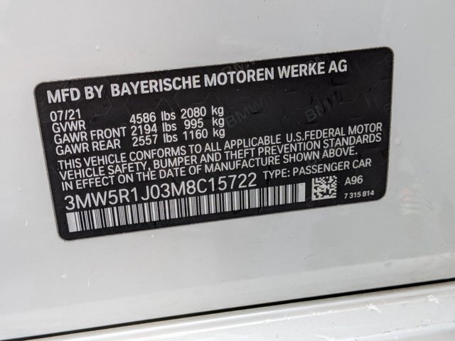 Used 2021 BMW 330i Sedan w/ M Sport Package image 26