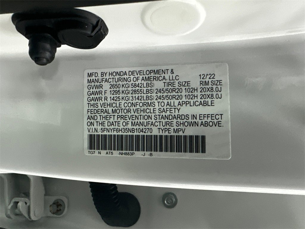 Used 2022 Honda Pilot Sport image 32