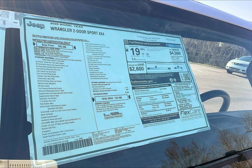 New 2026 Jeep Wrangler Sport image 14