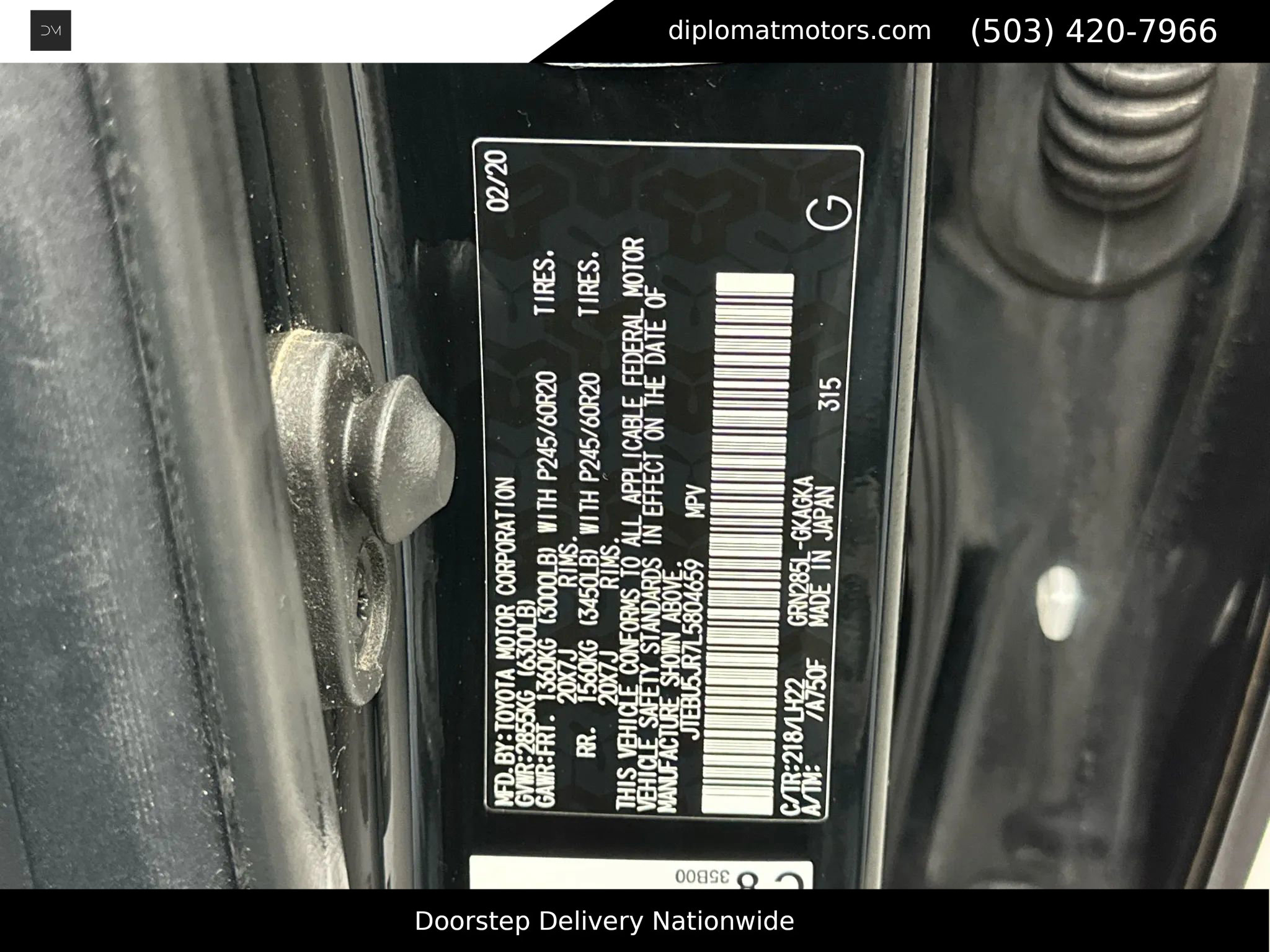 Used 2020 Toyota 4Runner Nightshade image 53