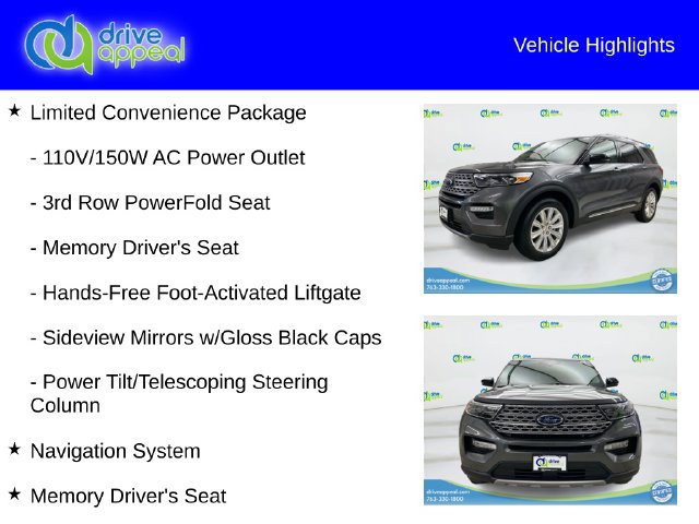 Used 2022 Ford Explorer Limited w/ Equipment Group 301A AWD/4WD image 12