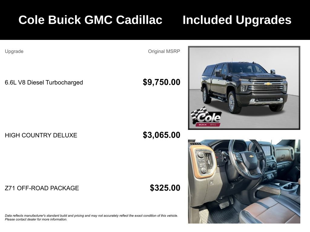Used 2020 Chevrolet Silverado 2500 High Country w/ Z71 Off-Road Package image 3