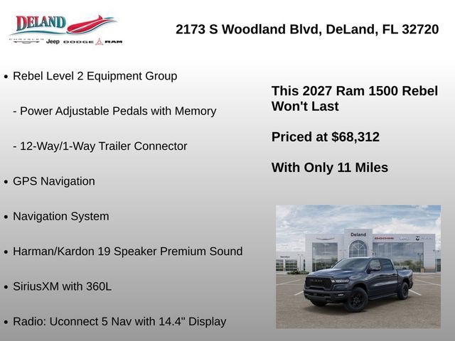 New 2027 RAM 1500 Rebel w/ Rebel Level 2 Equipment Group AWD/4WD image 41