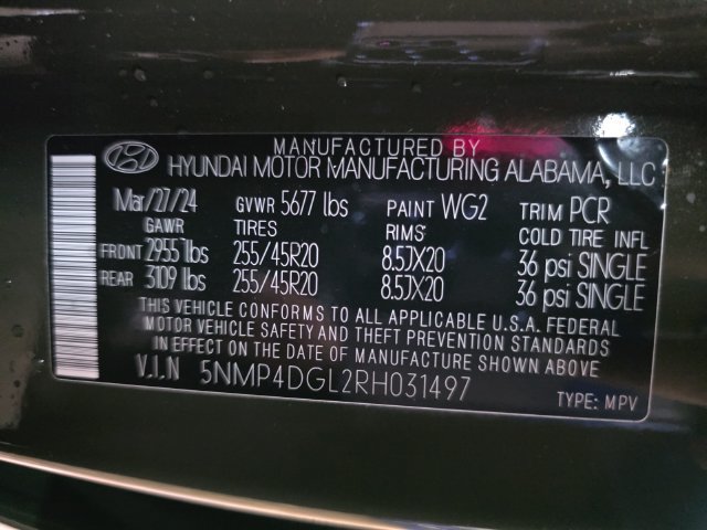 Used 2024 Hyundai Santa Fe Limited AWD/4WD image 25