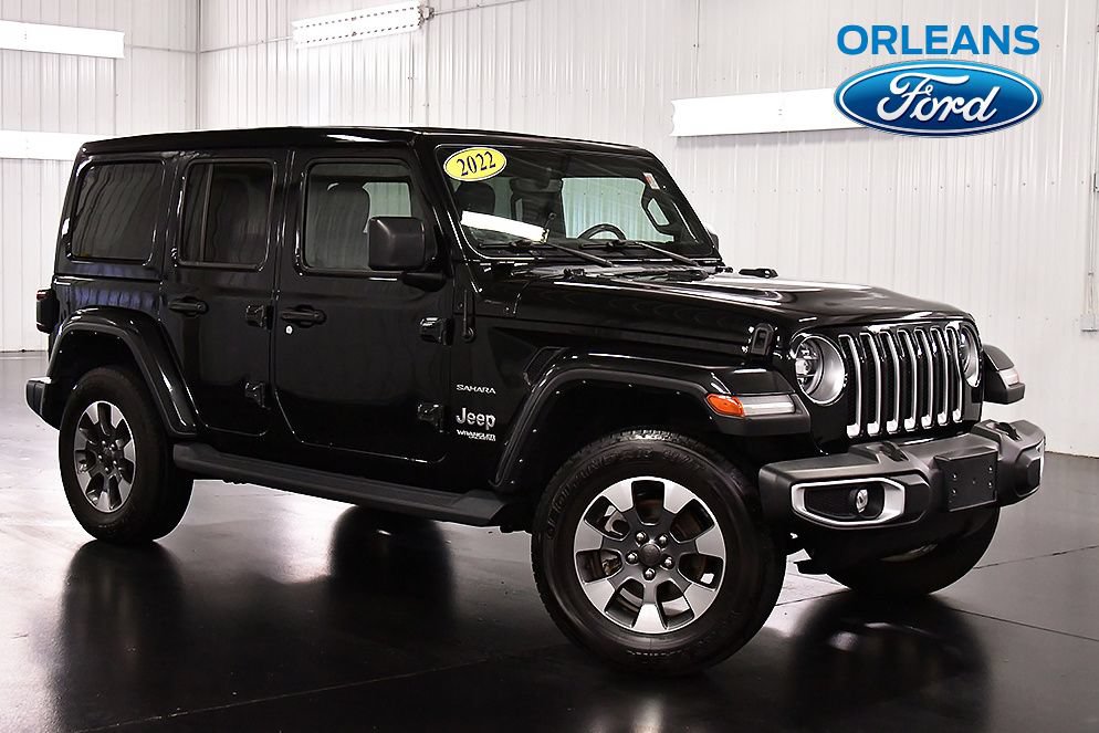 Used 2022 Jeep Wrangler Unlimited Sahara w/ LED Lighting Group