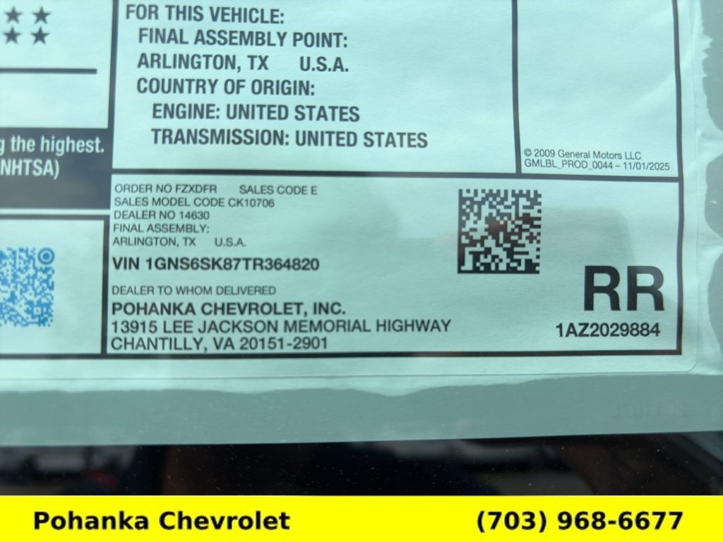 New 2026 Chevrolet Tahoe Premier w/ Sun And Tow Package AWD/4WD image 46