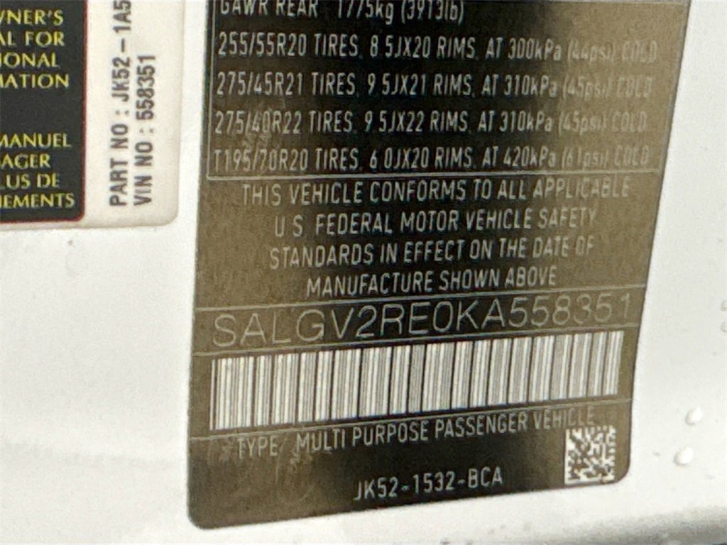 Used 2019 Land Rover Range Rover Autobiography image 33