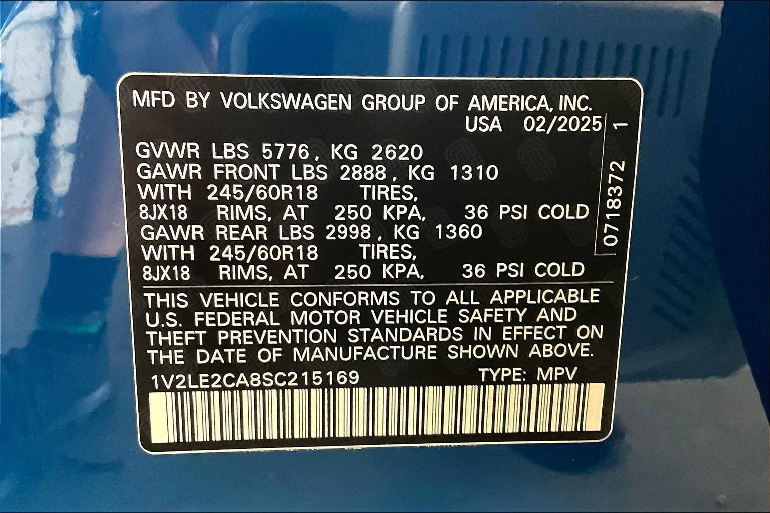 New 2025 Volkswagen Atlas Cross Sport SE image 33