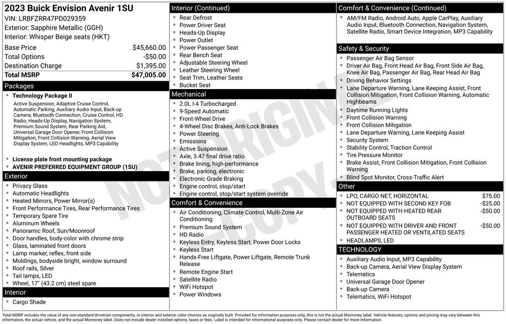 Used 2023 Buick Envision Avenir image 6