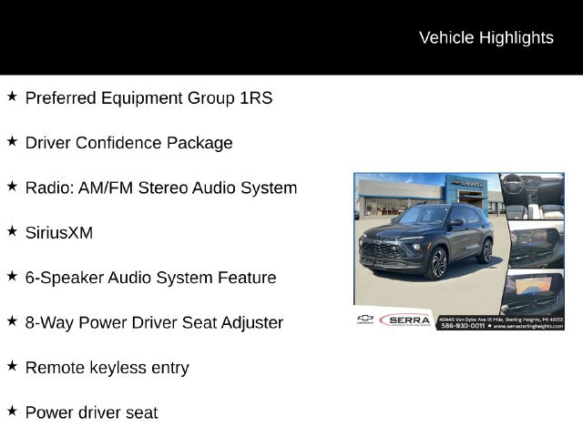 Used 2024 Chevrolet TrailBlazer RS w/ Driver Confidence Package FWD image 4