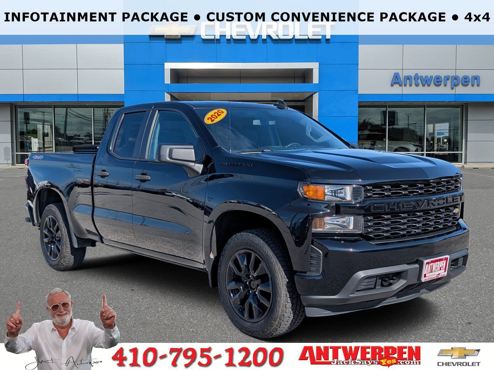 Used 2020 Chevrolet Silverado 1500 Custom w/ Custom Value Package AWD/4WD image 1