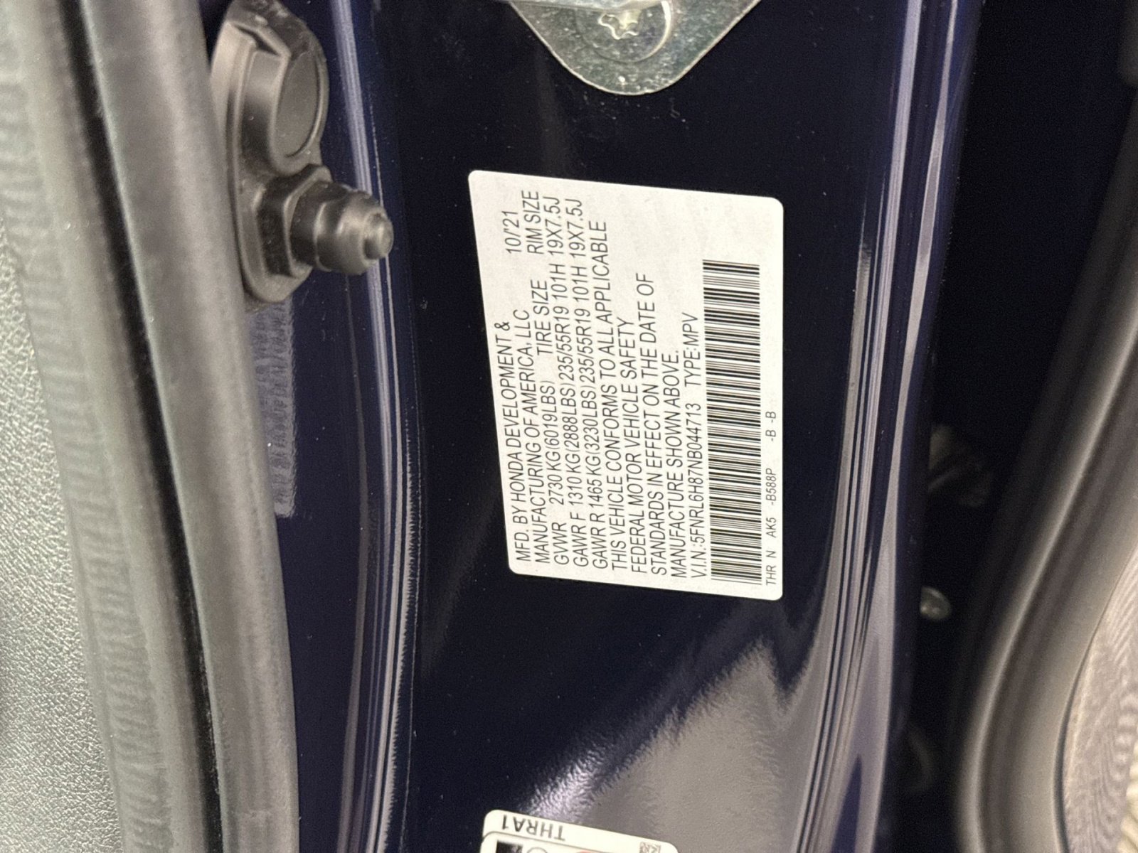 Used 2022 Honda Odyssey Touring image 30