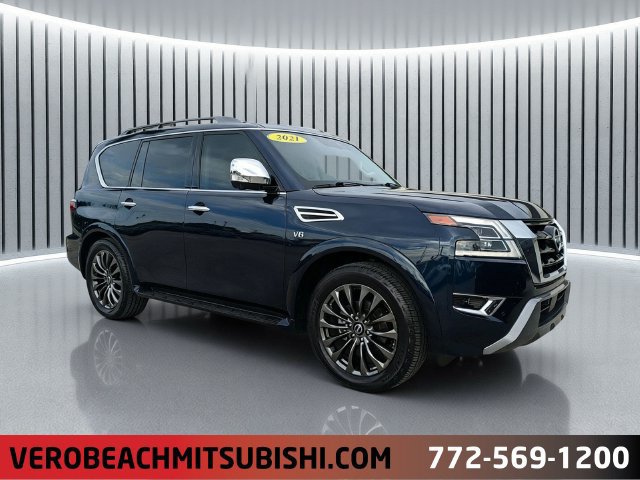 Used 2021 Nissan Armada Platinum w/ Captain's Chairs Package RWD image 1