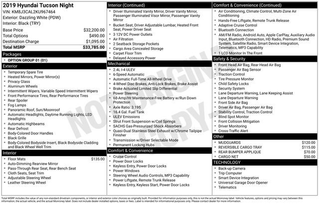 Used 2019 Hyundai Tucson Night AWD/4WD image 42