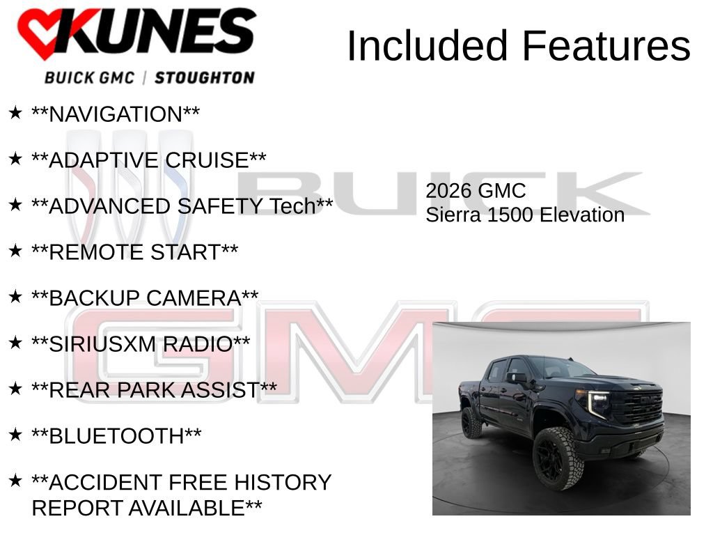 New 2026 GMC Sierra 1500 Elevation w/ Elevation Premium Package AWD/4WD image 2