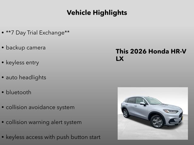 New 2026 Honda HR-V LX image 5