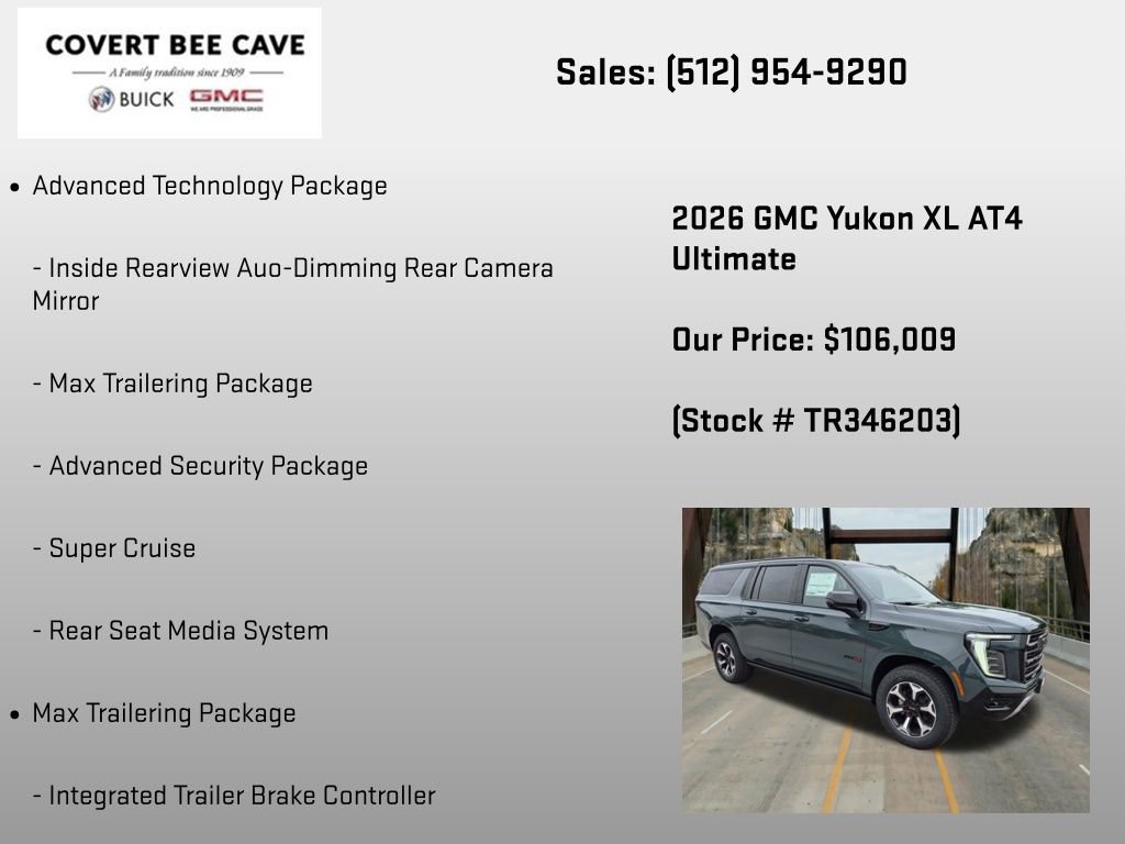 New 2026 GMC Yukon XL AT4 Ultimate AWD/4WD image 30