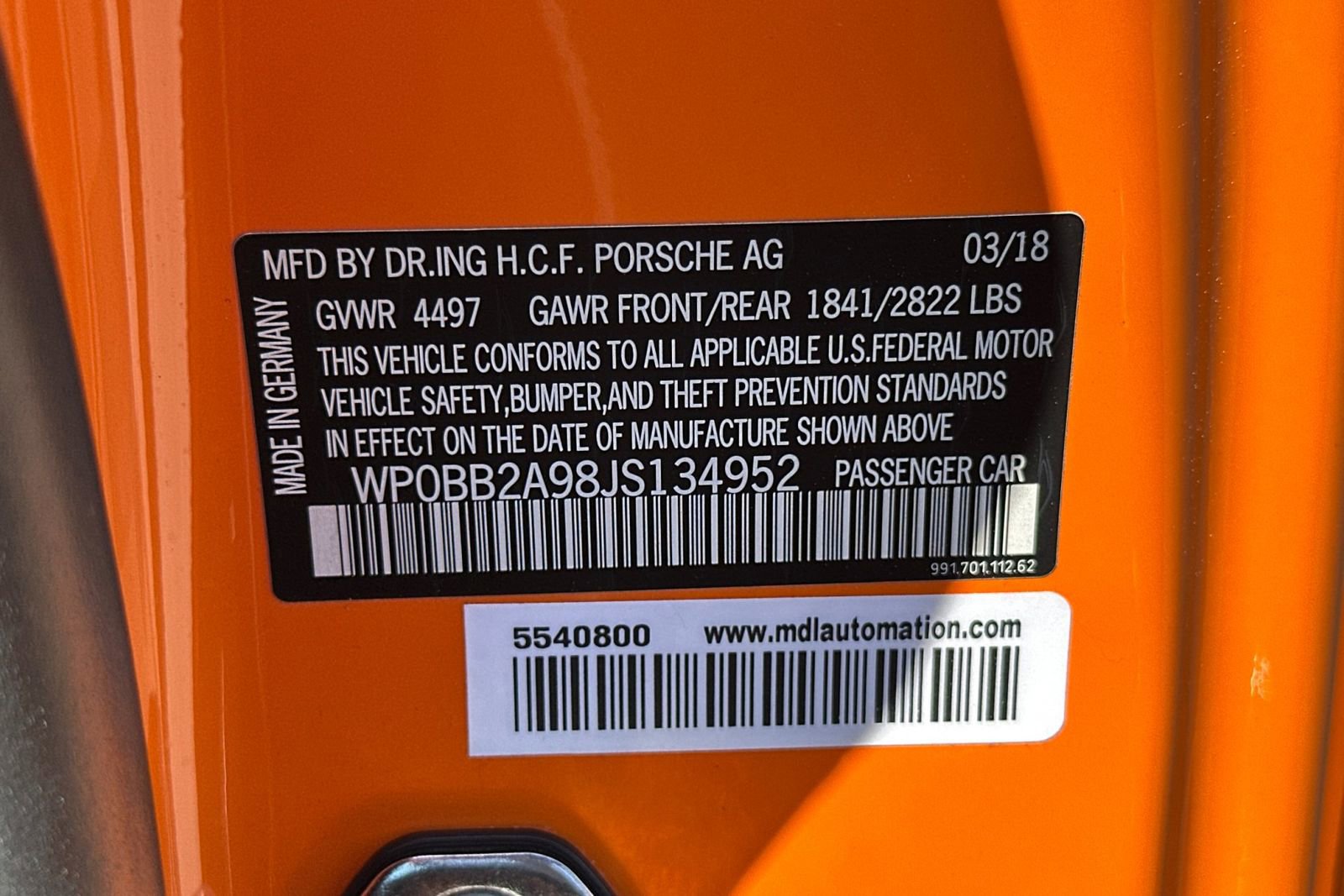 Used 2018 Porsche 911 Targa 4 GTS image 46