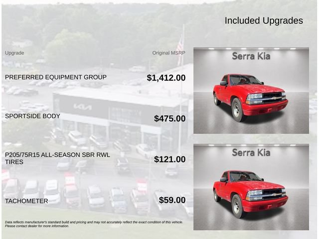 Used 2000 Chevrolet S10 Pickup LS w/ Preferred Equipment Group RWD image 4