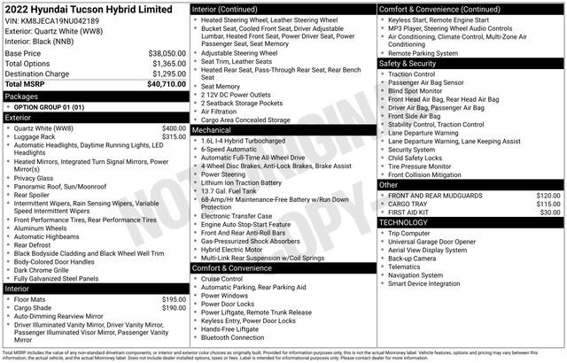 Used 2022 Hyundai Tucson Limited image 28