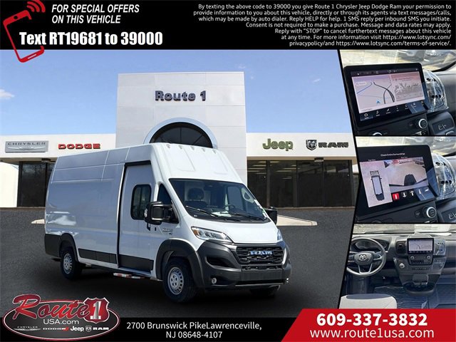 New 2024 RAM ProMaster 3500 w/ Delivery Van Package