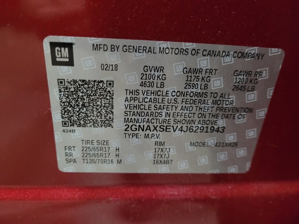 Used 2018 Chevrolet Equinox LT AWD/4WD image 33
