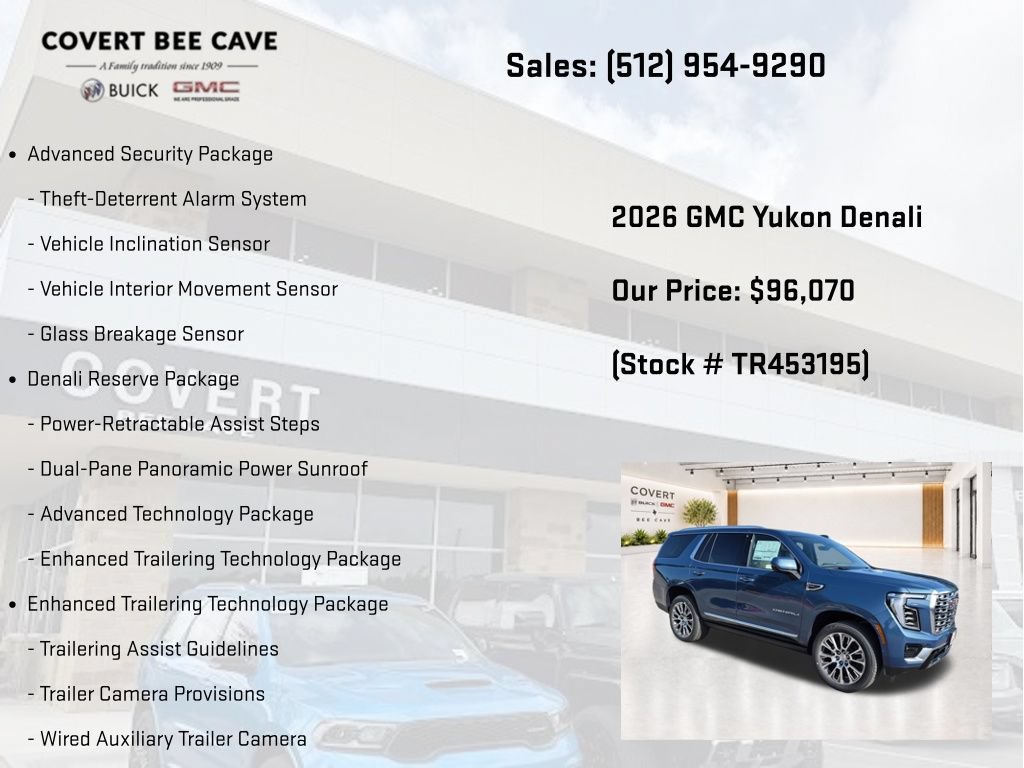 New 2026 GMC Yukon Denali w/ Denali Reserve Package AWD/4WD image 14