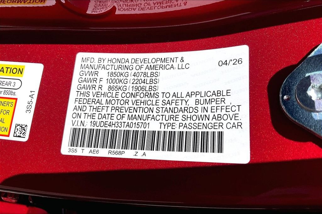New 2026 Acura Integra A-Spec FWD image 21