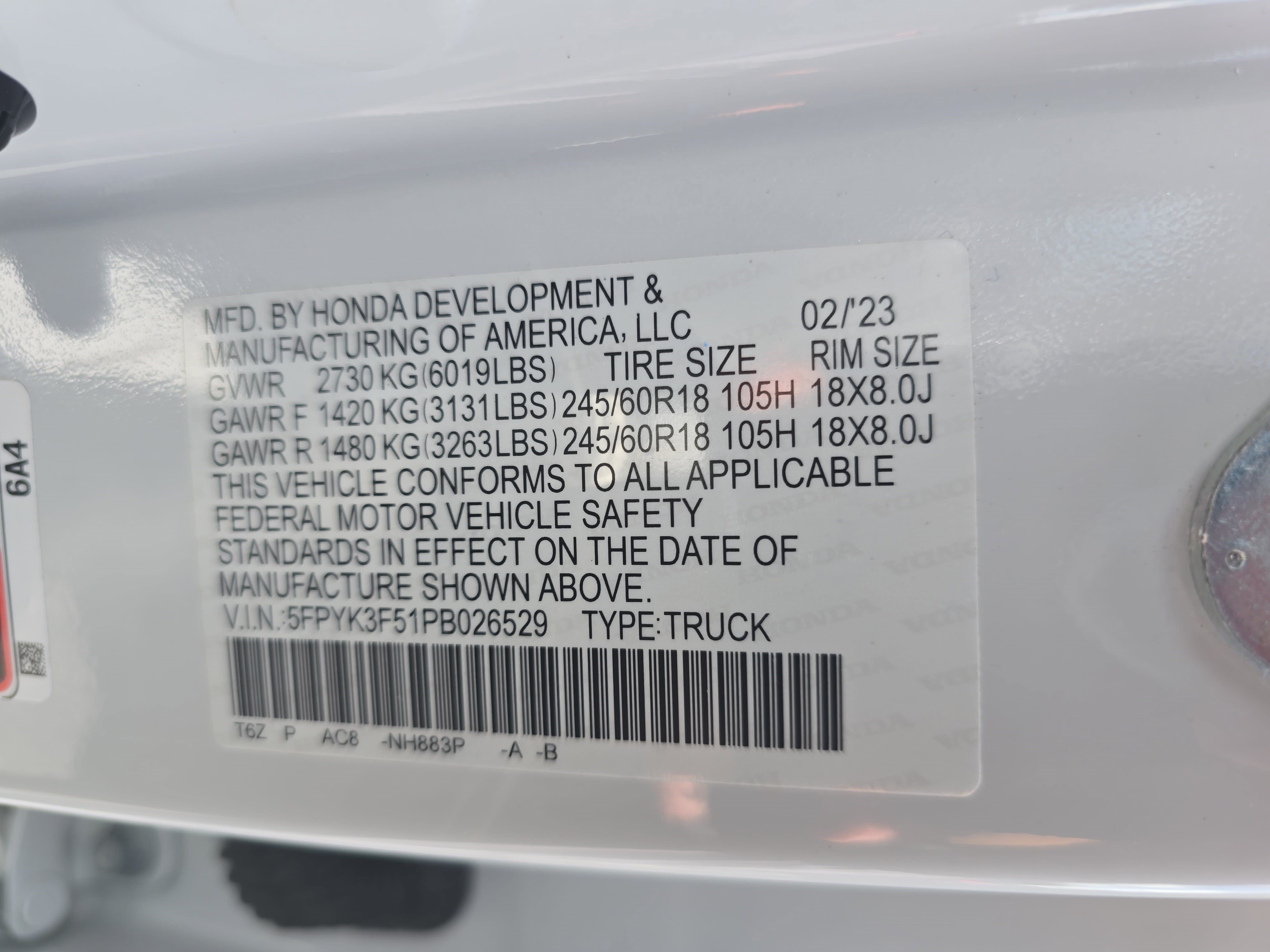 Used 2023 Honda Ridgeline RTL image 34