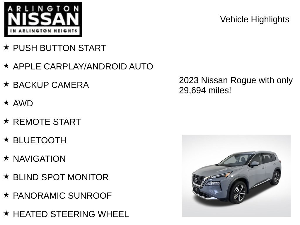 Certified 2023 Nissan Rogue Platinum AWD/4WD image 8