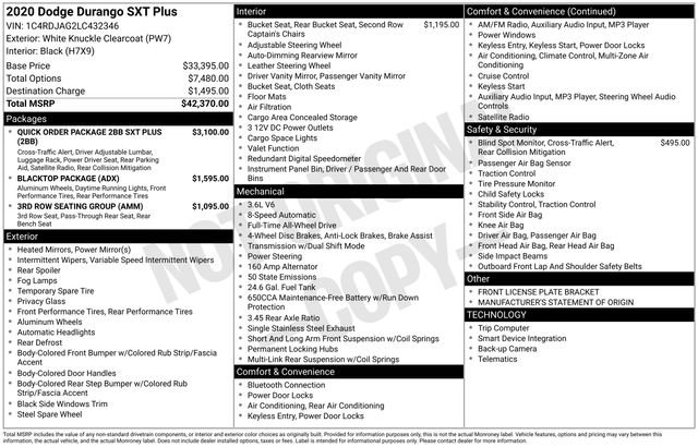 Used 2020 Dodge Durango SXT image 36