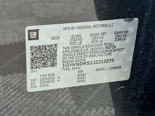Used 2018 Cadillac XT5 Luxury w/ LPO, Black Ice Package AWD/4WD image 40