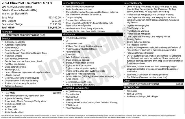 Certified 2024 Chevrolet TrailBlazer LS image 26